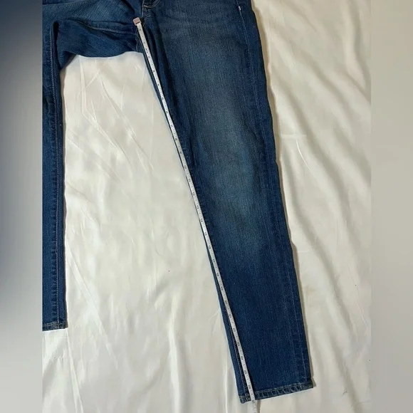 Paige Roxie Crop Skinny Medium Wash Denim Jeans 24 - Picture 12 of 13